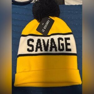 Forever 21‎ Yellow and Black Hat Bold Design